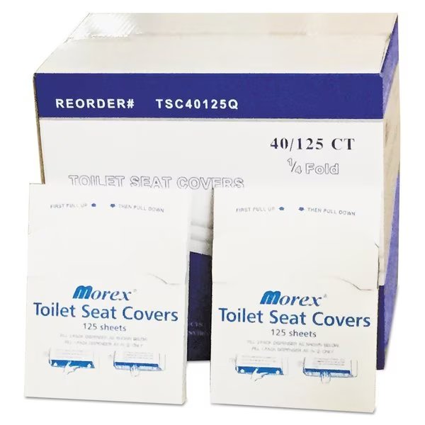 Toilet Seat Covers, 1/4 Fold, White, Gen, Mfr#: GENTSC40125Q
